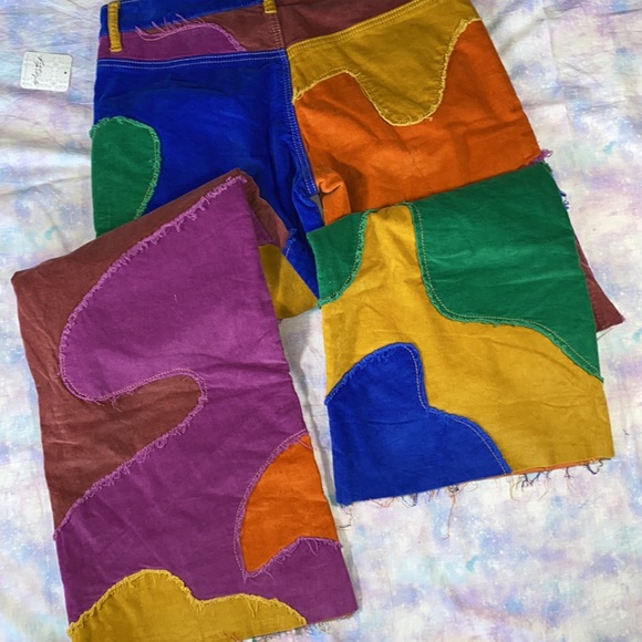 HP 🍭[ FP ] Supernova Cord Jeans in Rainbow Road Corduroy Bell Bottoms - Picture 11 of 16